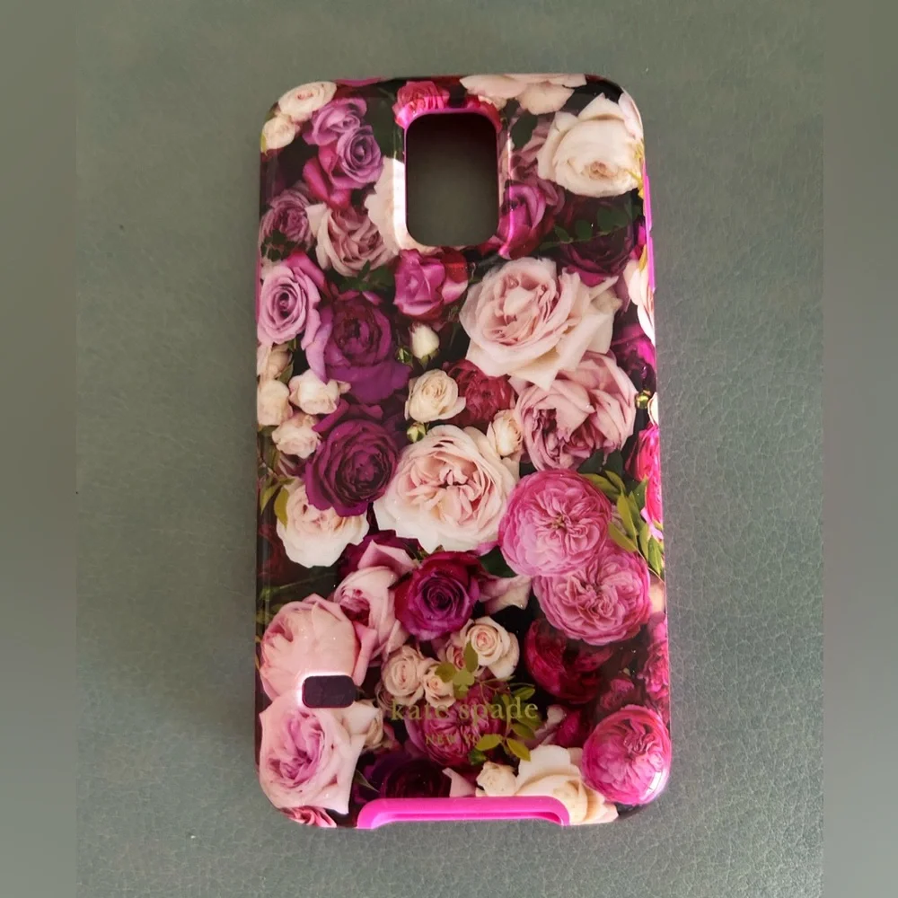 Kate Spade Pink and Purple Floral Phone Case